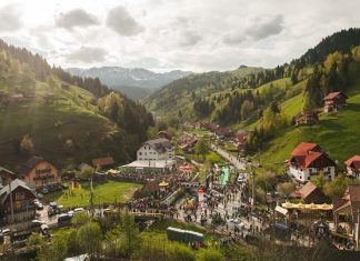 Paravion + bloggerii de turism = fun la Moieciu