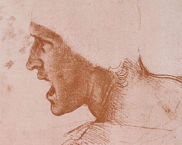 Un studiu pentru pictura murala a bataliei de la Ansiari.